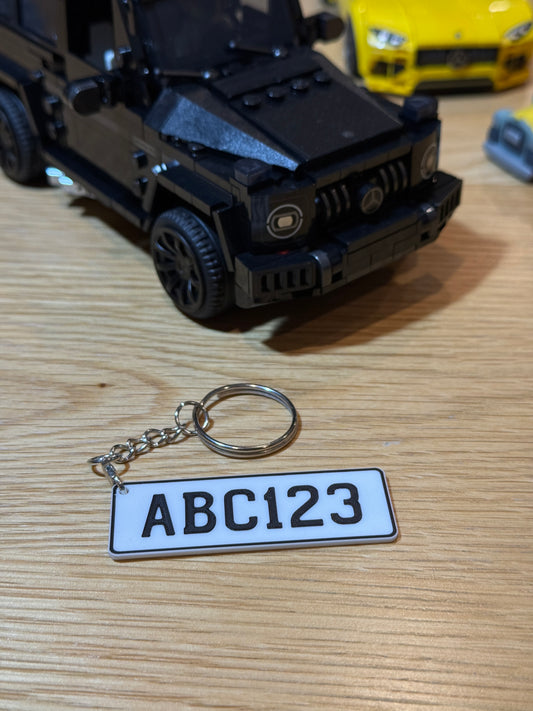 Custom NZ License Plate Keychain (Standard)
