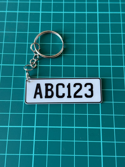 Custom NZ License Plate Keychain (Standard)