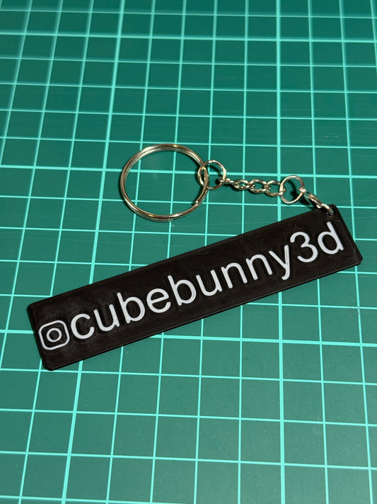 Custom NZ License Plate Keychain (European Black)