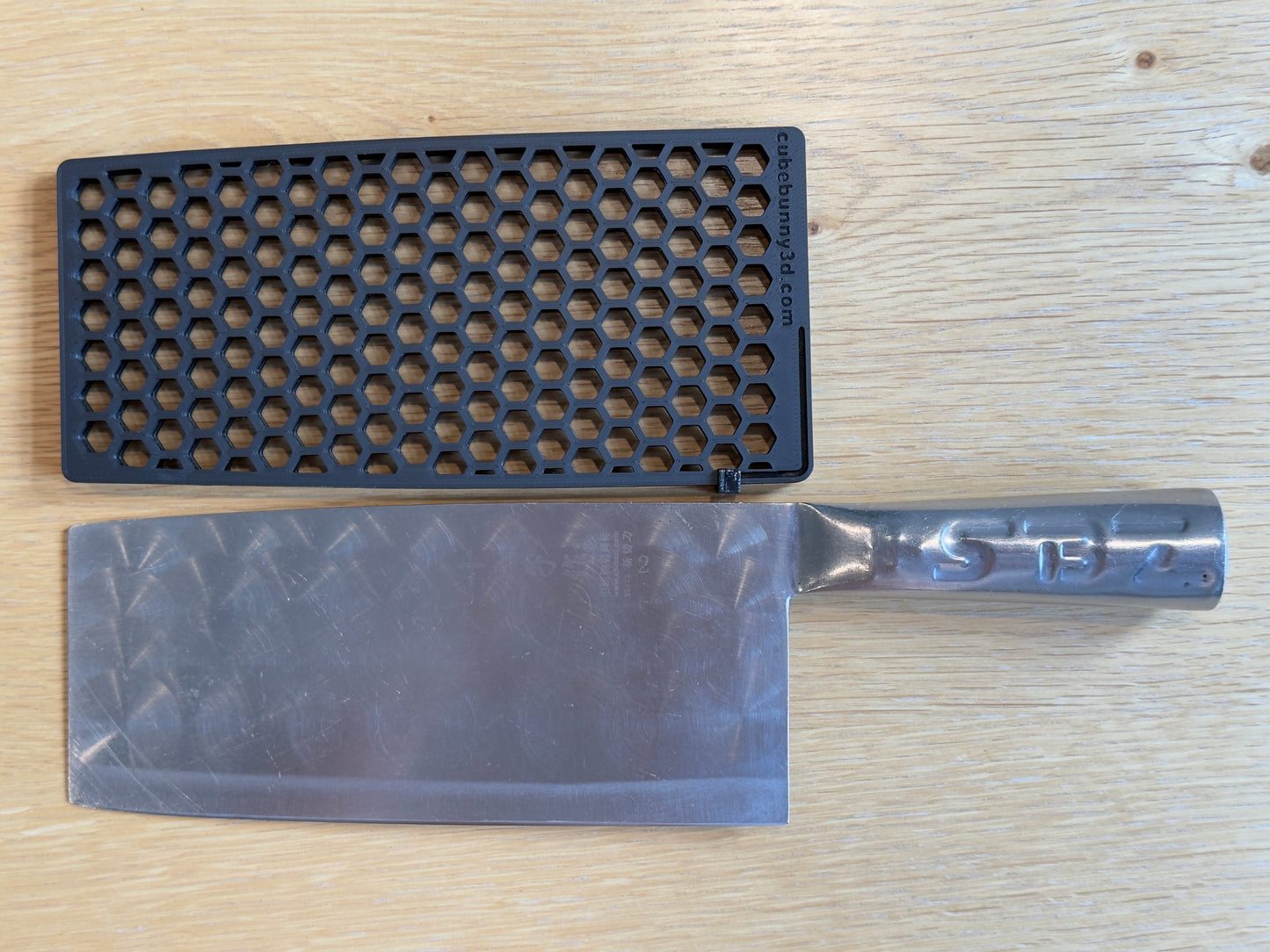 Knife Guard for Shibazi 十八子 Chinese Vegetable Cleaver 斬切刀 20cm 3Cr13